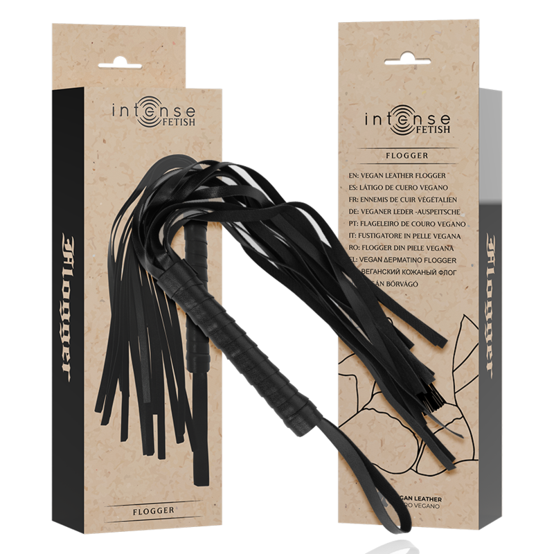 Intense - Fetish Flogger En Cuir Végétalien